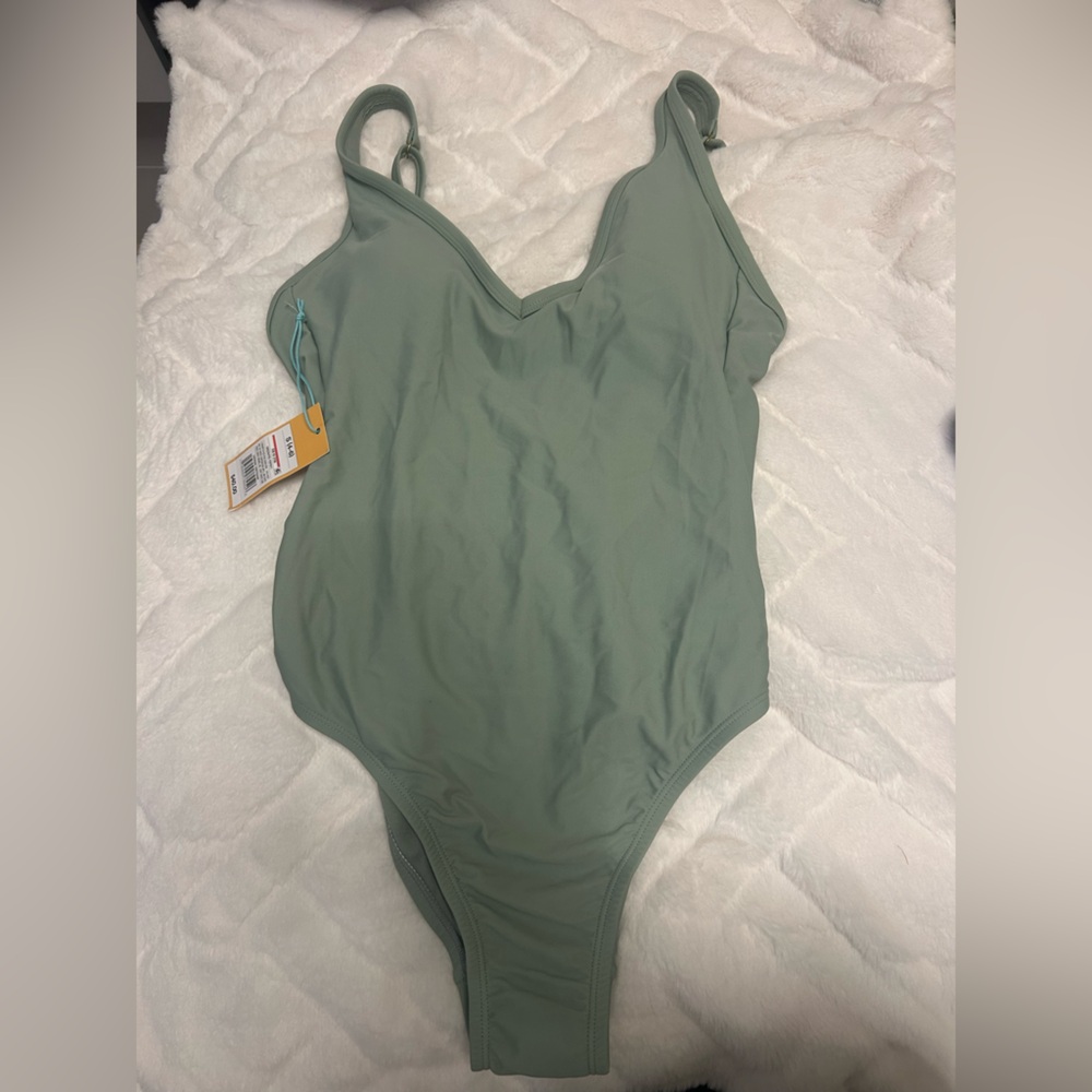 One Piece Swimsuit in Green